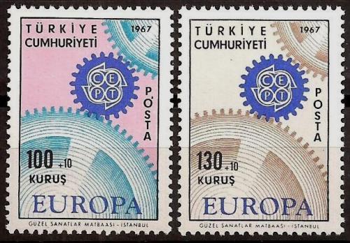 Poštovní známky Turecko 1967 Evropa CEPT Mi# 2044-45