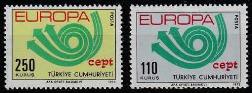 Poštovní známky Turecko 1973 Evropa CEPT Mi# 2280-81 Kat 5.50€