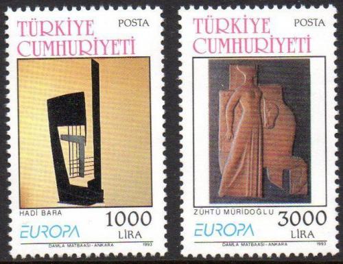 Poštovní známky Turecko 1993 Evropa CEPT, moderní umìní Mi# 2984-85