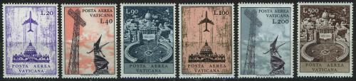 Poštovní známky Vatikán 1967 Letecké Mi# 517-22