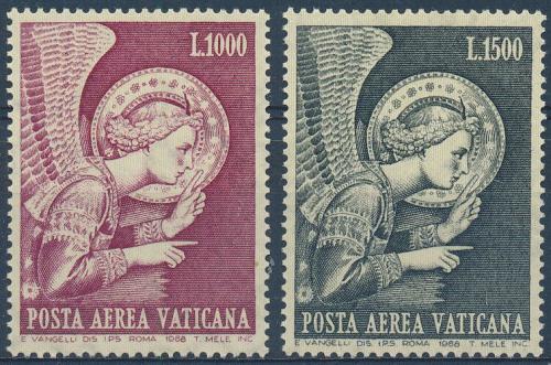 Poštovní známky Vatikán 1968 Archandìl Gabriel Mi# 536-37