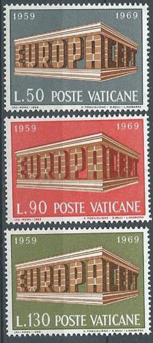 Poštovní známky Vatikán 1969 Evropa CEPT Mi# 547-49