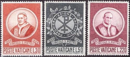 Poštovní známky Vatikán 1969 Papeži Mi# 553-55