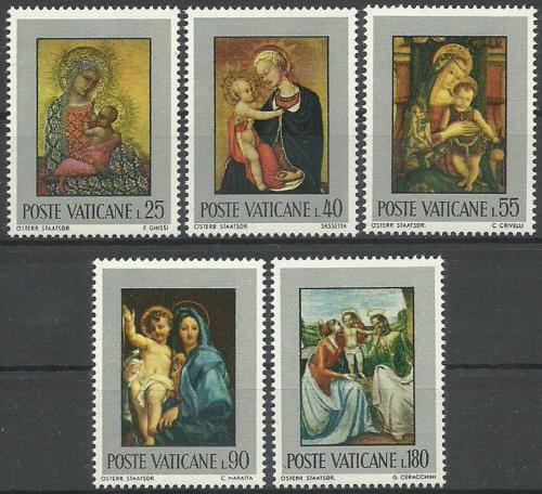 Poštovní známky Vatikán 1971 Umìní Mi# 581-85