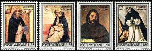 Poštovní známky Vatikán 1971 Umìní Mi# 586-89