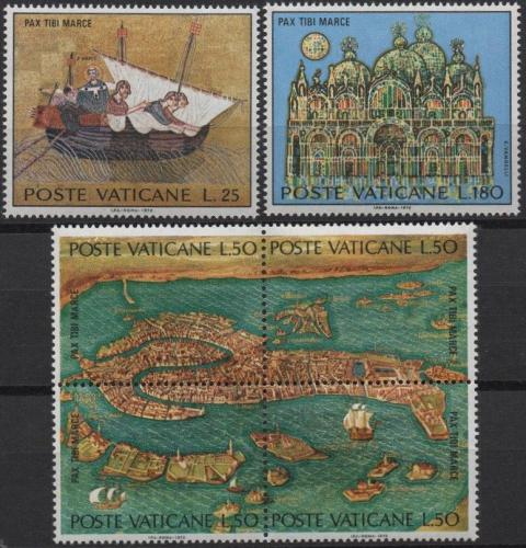 Poštovní známky Vatikán 1972 Benátky Mi# 599-604