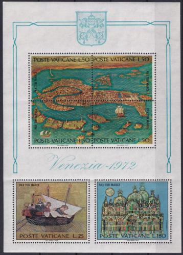 Poštovní známky Vatikán 1972 Benátky Mi# Block 3