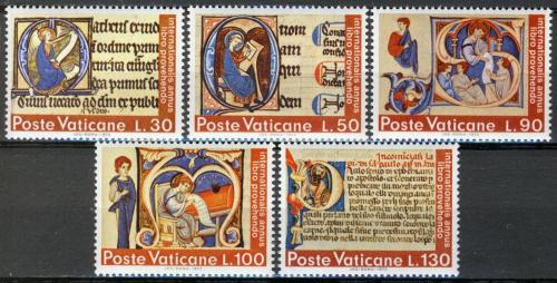 Poštovní známky Vatikán 1972 Mezinárodní rok knihy Mi# 605-09