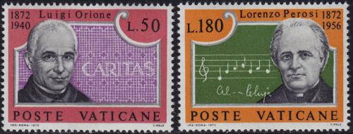 Poštovní známky Vatikán 1972 Osobnosti Mi# 613-14