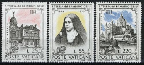 Poštovní známky Vatikán 1973 Svatá Terezie z Lisieux Mi# 618-20