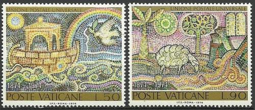 Poštovní známky Vatikán 1974 UPU, 100. výroèí Mi# 633-34