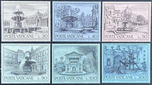 Poštovní známky Vatikán 1975 Architektura Mi# 657-62