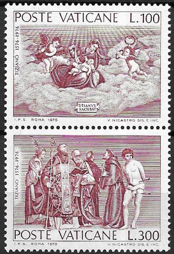 Poštovní známky Vatikán 1976 Umìní, Tizian Mi# 678-79