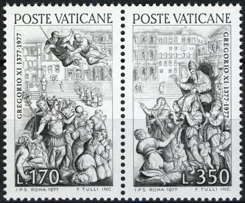 Poštovní známky Vatikán 1977 Návrat papeže z Avignonu do Øíma Mi# 701-02