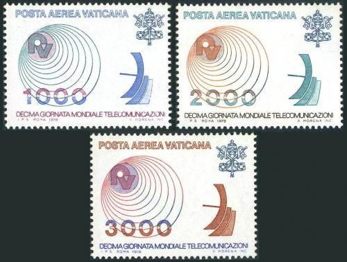 Poštovní známky Vatikán 1978 Mezinárodní den komunikace Mi# 723-25 Kat 5.50€