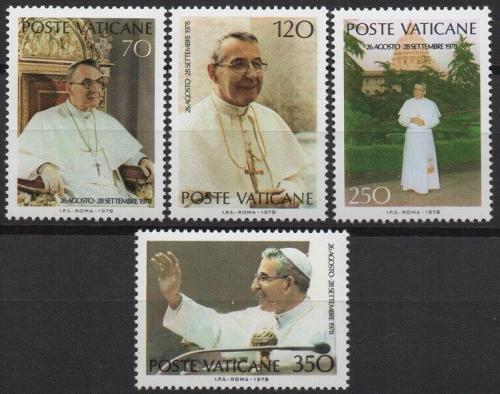 Poštovní známky Vatikán 1978 Papež Jan Pavel I. Mi# 732-35