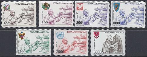 Poštovní známky Vatikán 1980 Papež Jan Pavel II Mi# 764-70 Kat 8€
