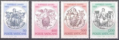 Poštovní známky Vatikán 1983 Fresky, Raffael Mi# 826-29