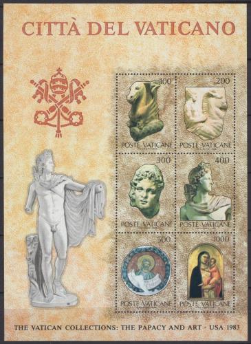 Poštovní známky Vatikán 1983 Výstava vatikánského umìní v USA Mi# Block 6