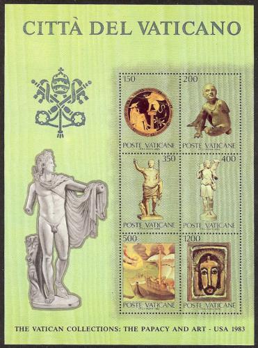 Poštovní známky Vatikán 1983 Výstava vatikánského umìní v USA Mi# Block 7 