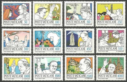 Poštovní známky Vatikán 1984 Cesty papeže Jana Pavla II. Mi# 852-63 Kat 16€ 