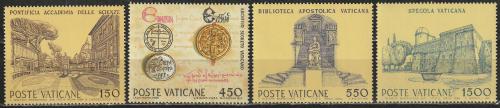 Poštovní známky Vatikán 1984 Kulturní a hospodáøská zaøízení Mi# 848-51