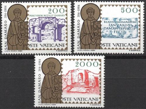 Poštovní známky Vatikán 1984 Svatý Damasus I. Mi# 864-66