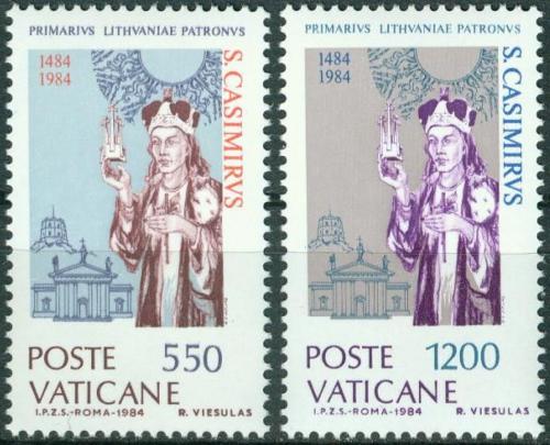 Poštovní známky Vatikán 1984 Svatý Kazimír, polský princ Mi# 846-47