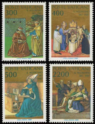 Poštovní známky Vatikán 1987 Svatý Augustin Mi# 907-10