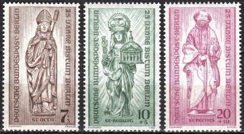 Poštovní známky Západní Berlín 1955 Sochy Mi# 132-34 Kat 4.50€