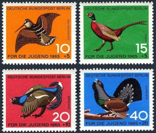 Poštovní známky Západní Berlín 1965 Ptáci Mi# 250-53