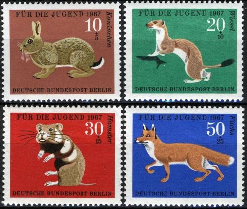 Poštovní známky Západní Berlín 1967 Fauna Mi# 299-302