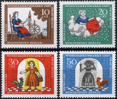 Poštovní známky Západní Berlín 1967 Paní Zima Mi# 310-13