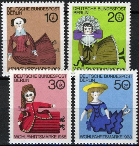 Poštovní známky Západní Berlín 1968 Loutky Mi# 322-25 