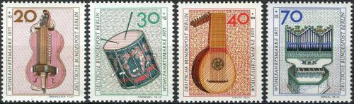 Poštovní známky Západní Berlín 1973 Hudební nástroje Mi# 459-62