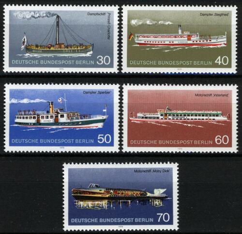 Poštovní známky Západní Berlín 1975 Lodì Mi# 483-87