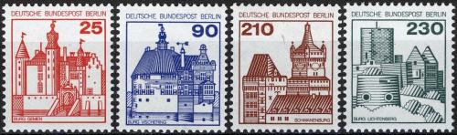 Poštovní známky Západní Berlín 1978-79 Hrady a zámky Mi# 587-90 Kat 7€