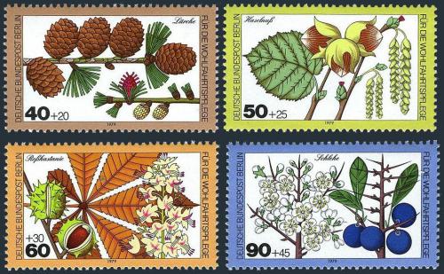 Poštovní známky Západní Berlín 1979 Lesní rostliny Mi# 607-10