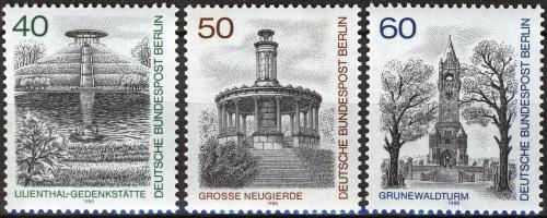 Poštovní známky Západní Berlín 1980 Památníky Mi# 634-36