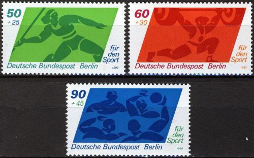 Poštovní známky Západní Berlín 1980 Sporty Mi# 621-23