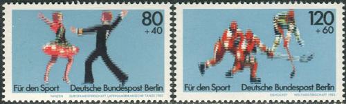 Potovn znmky Zpadn Berln 1983 Sporty Mi# 698-99