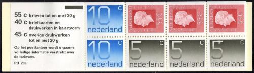 Sešitek Nizozemí 1976 Nominál a Juliana Mi# MH 21