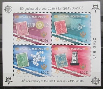 Poštové známky Montenegro 2006 Európa CEPT Mi# Block 2 A