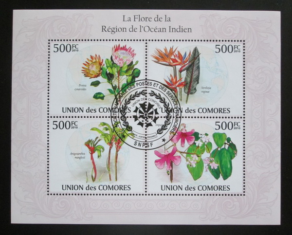Poštovní známky Komory 2009 Kvìtiny Mi# 2657-60 Kat 9€