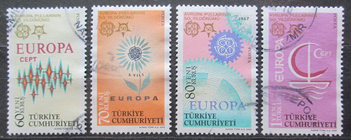 Potovn znmky Turecko 2005 Evropa CEPT Mi# 3487-90 9