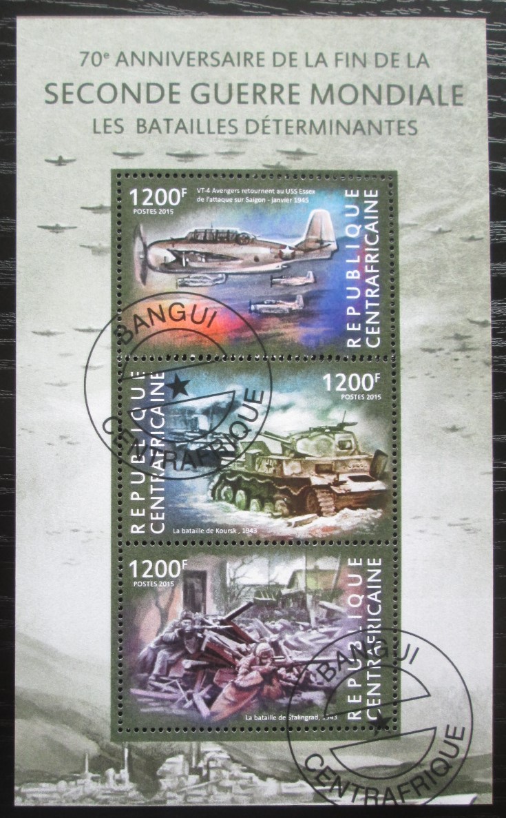 Poštová známka SAR 2015 Konec války, 70. výroèie Mi# 5320-22 Kat 16€