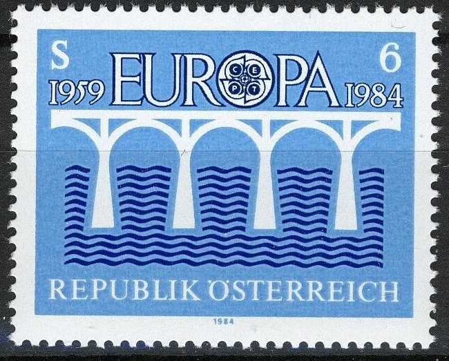 Potovn znmka Rakousko 1984 Evropa CEPT Mi# 1772
